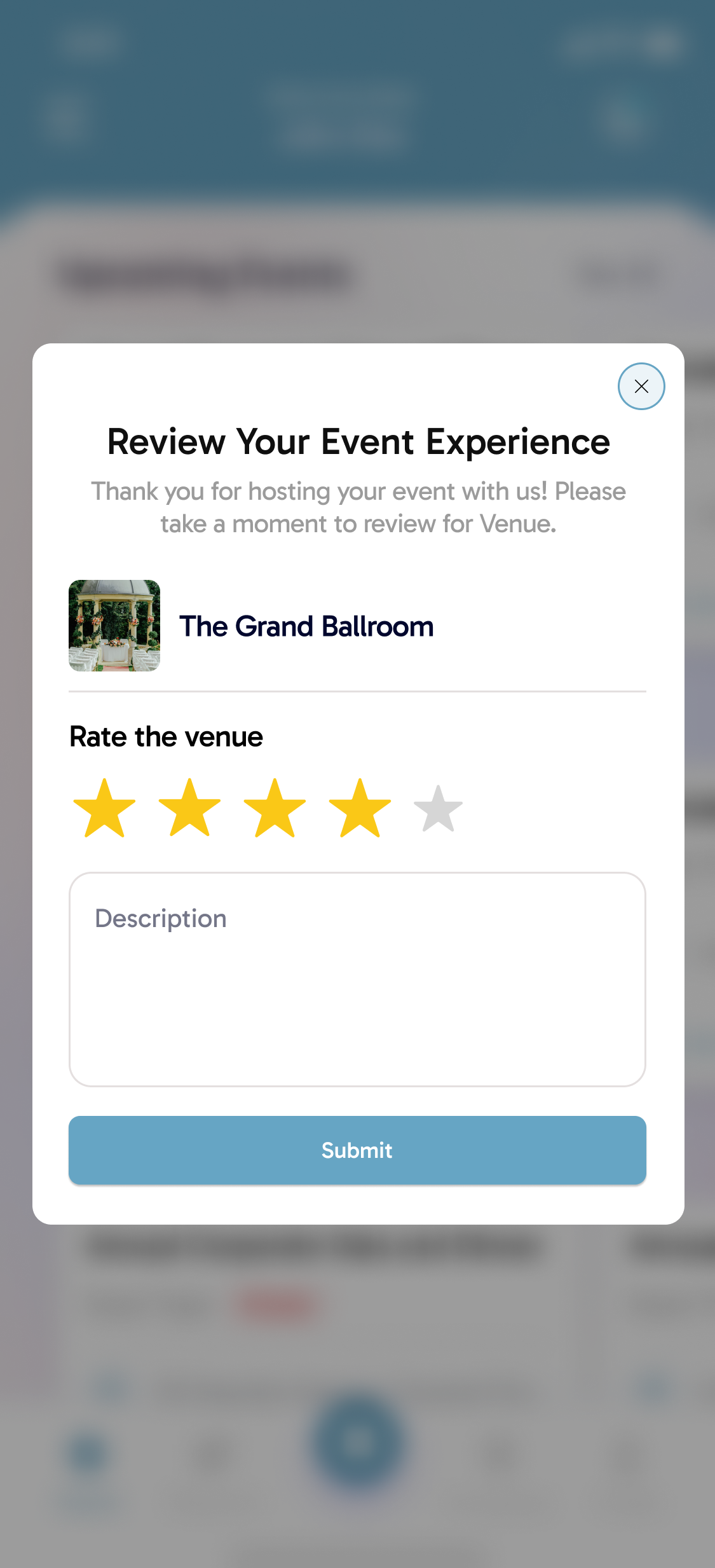 Venue Review Interface